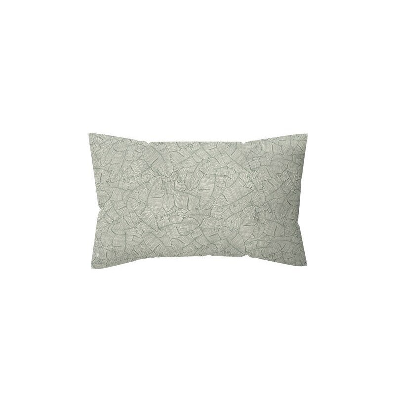 Coussin déco leaf, polycoton, l.45 x H 30 cm, beige cream, NATERIAL