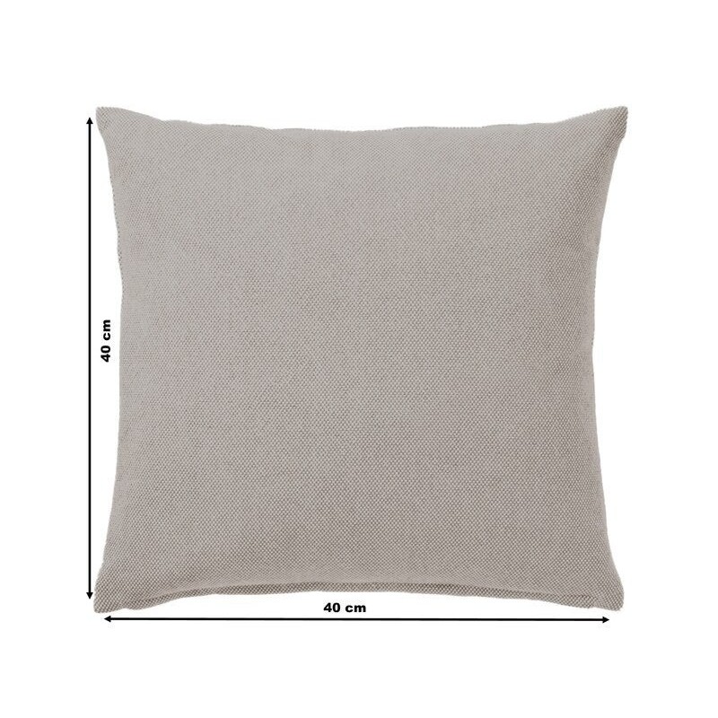 Coussin pillow soft, polycoton, l.40 x H 40 cm, taupe moon 4, NATERIAL