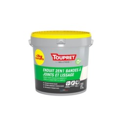 Enduit pour bande à joint en pâte TOUPRET 15kg+2kg gratuit