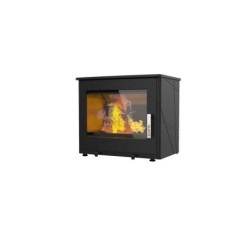 Poêle à bûche Usko rabaisse noir, 8.7 kW