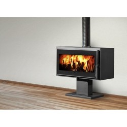 Poêle à bûche Larry sur pied noir, 8.5 kW