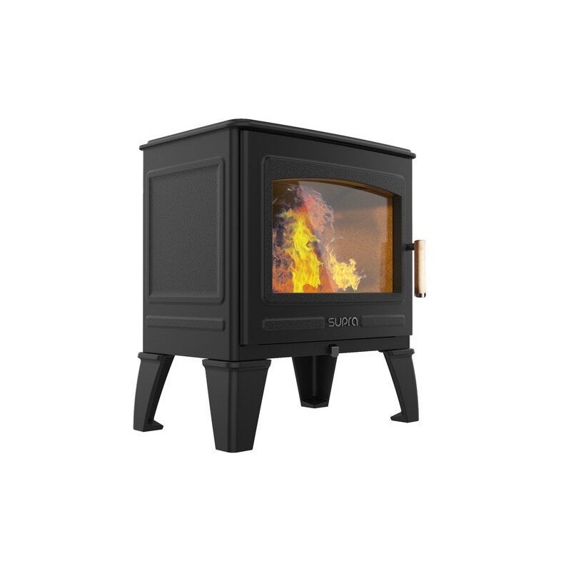 Poêle à bûche Georges noir, 6.7 kW