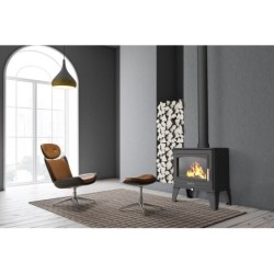 Poêle à bûche Georges noir, 6.7 kW