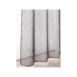 Voilage tamisant, Giani gris / argent l.140 x H.240 cm INSPIRE