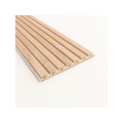 2 panneaux tasseaux 2600x300x17mm chene clair fond en mdf blanc