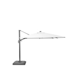 Parasol deporte LED+Pied blanc Sonora II NATERIAL, L.391 x l.282 cm