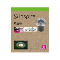 Spot encastré extérieur Foggia, GU10, Diam 10, 28W, rond, IP65-67, INSPIRE