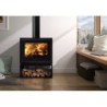 Poêle à bois PANADERO dicee bucher écodesign noir, 6.7 kW