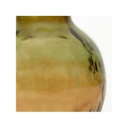 Vase en verre recyclé, OXANE, diam.25 cm, jaune/vert