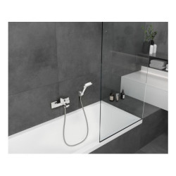 Mitigeur mecanique de baignoire chrome chrome, HANSGROHE Vernis shape