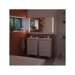 Miroir lumineux rectangulaire l.120 x H.70 cm Easy