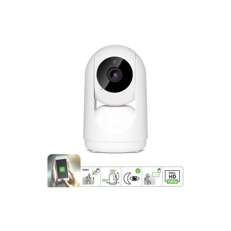 Camera de surveillance interieure motorisee filaire connectee LEXMAN