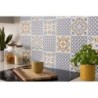 6 credences adhesives dalles murales adhesives Wall Tiles, nadia jaune, 15.2 cm