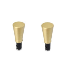 2 embouts pour barre de vitrage, Diam.10 mm, dore Chic, CESSOT