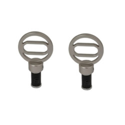 2 embouts pour barre de vitrage, Diam.10 mm, gris Design, CESSOT