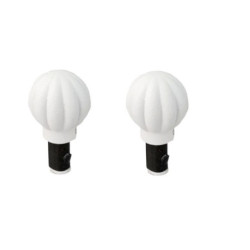 2 embouts pour barre de vitrage, Diam.10 mm, blanc Cosy, CESSOT