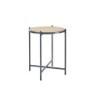 Table d'appoint effet bois NATERIAL Mobis diamètre 43 cm