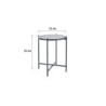 Table d'appoint, NATERIAL Mobis, diam. 43 cm, effet beton