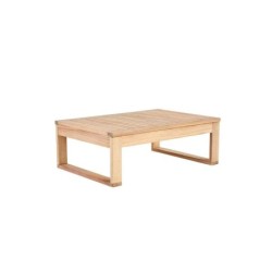 Table basse en acacia, NATERIAL Solaris, 55 x 80 x 28 cm