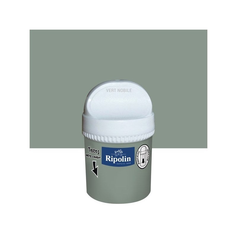 Testeur peinture vert nobile satiné intérieur RIPOLIN 75 ml