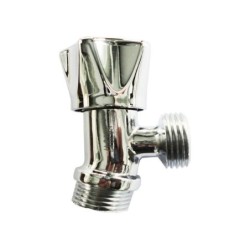 Robinet d'arrêt valve d'angle à clapet mâle / mâle 15 x 21 mm 20 x 27 mm