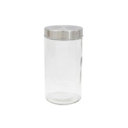 Bocal verre couvercle inox taille L zodio