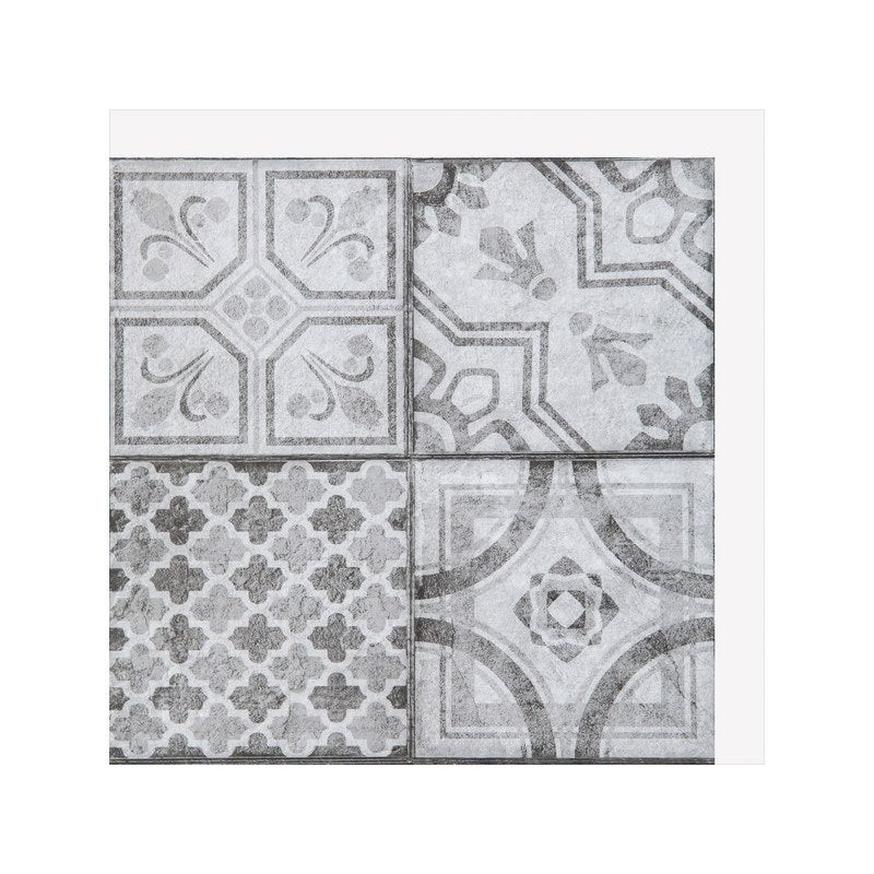 6 crédences adhésives Wall Tile effet carrelage, gris, 30.5 cm x 30.5 cm