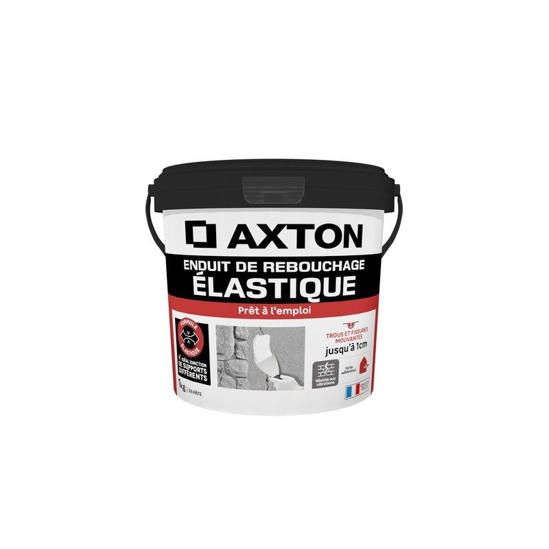 Enduit de rebouchage en pâte Elastique AXTON 1 kg