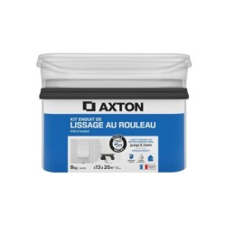 Enduit de lissage au rouleau en pâte + outils, AXTON, 8 kg