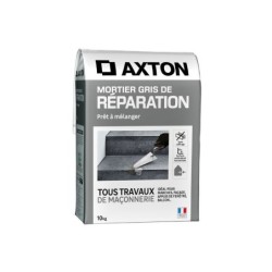 Mortier de réparation gris AXTON, 10kg