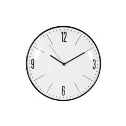 Horloge Convexe, diam.30 cm, blanc et noir