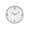 Horloge Convexe, diam.30 cm, blanc et noir