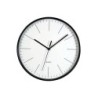 Horloge style moderne, diam. 30.5 cm, blanc et noir