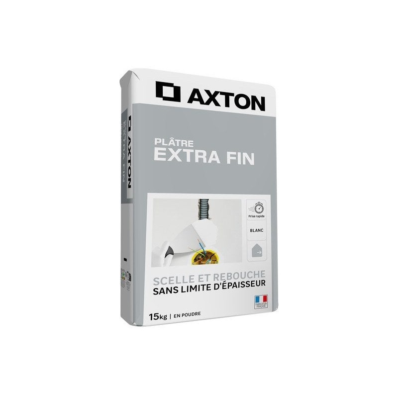 Plâtre Extra fin poudre AXTON 15 kg