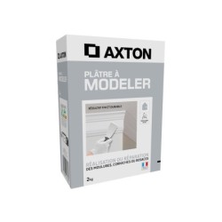 Plâtre à modeler, pâte AXTON blanc 2 kg