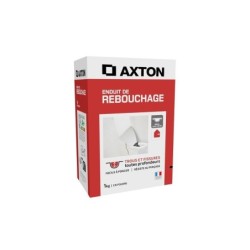 Enduit de rebouchage en poudre , AXTON blanc 1 kg