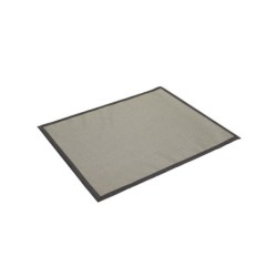 Tapis noir rectangulaire, l.100 x L.120 cm Diam.0