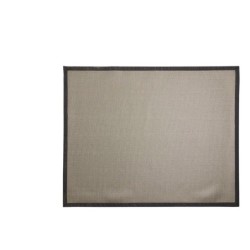 Tapis rectangulaire extérieur, l.120 x L.150 cm, noir