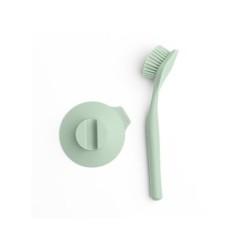 Brosse à vaiselle avec ventouse brabantia vert