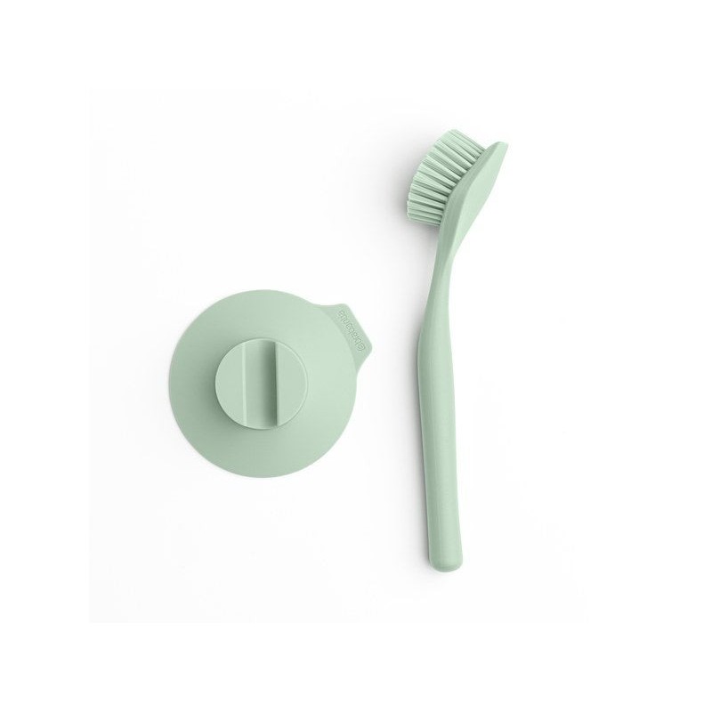 Brosse à vaiselle avec ventouse brabantia vert