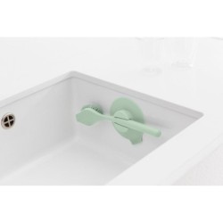 Brosse à vaiselle avec ventouse brabantia vert