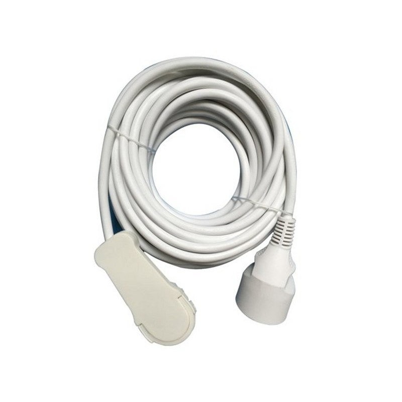 Rallonge electrique menager avec terre HO5VVF, blanc, 6m, Lexman