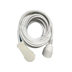 Rallonge electrique menager avec terre HO5VVF, blanc, 10m, Lexman