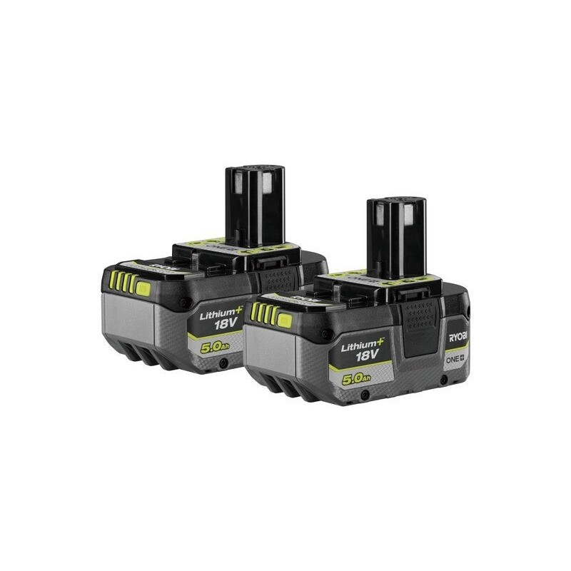 Lot de 2 batteries RYOBI, 18 V, 5 Ah Rb1850x2f12 lithium-ion