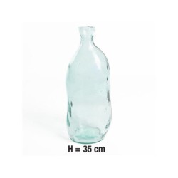 Vase Léa, verre recycle transparent D.33 cm