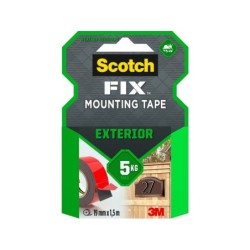 Double face extérieur 10m x 19mm Fix 3M gris