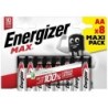 Lot de 8 piles alcaline AA , 1.5 V, ENERGIZER