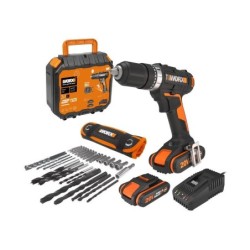 Perçeuse, WORX 20 V 2 Ah, 2 batteries