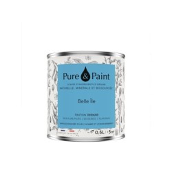 Peinture belle ile mur, plafond et boiserie , PURE  PAINT velours 0.5 l