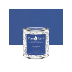 Peinture outremer mur, plafond et boiserie , PURE  PAINT velours 0.5 l